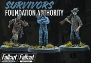 Paige with Aubrie Willem and Ward in Fallout: Wasteland Warfare