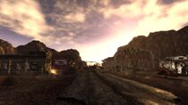 The Mojave Outpost in the evening