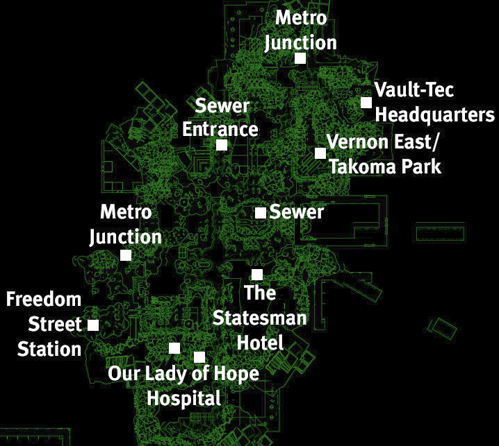 Fallout 3 East Metro Map Map for PlayStation 3 by jekoln - GameFAQs