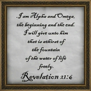 Revelation 21:6 framed