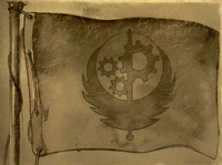 The MWBoS flag, in all the endings but for the Negative Reputation ending