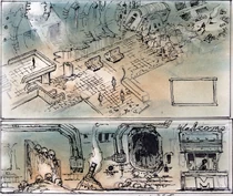 Arte conceitual de esboço