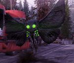 Glowing mothman