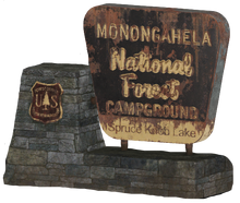 FO76 Monongahela front sign