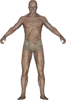 Render of the male ghoul model, created by Jennison