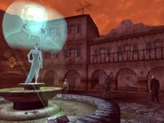 Los 4 'collarines' reunidos en la fuente de la Villa