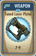 Tuned laser pistol card
