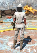 Baseball uniform, back view (female) with Pip-Boy