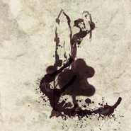 Imagen de la mancha de sangre encontrada en el edificio Dunwich