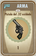 Carta de pistola del .32 oxidada.