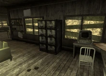 Transfer order (and Col. Blackwell's key) in the right hand filing cabinet