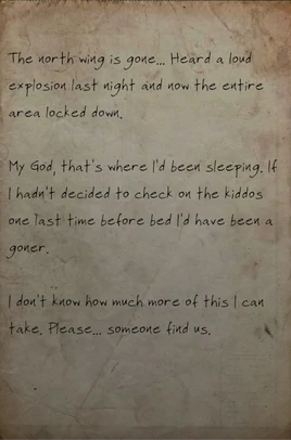 North wing implosion