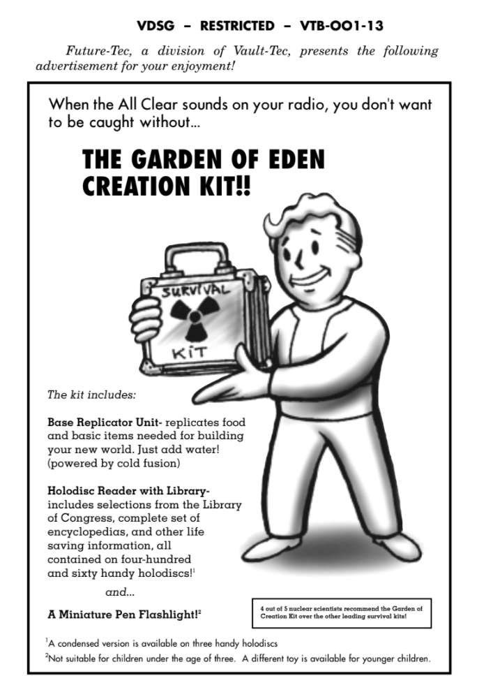 Garden Of Eden Creation Kit Fallout Wiki Fandom