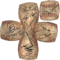 Signed baseball texture file