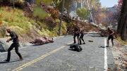 Fo76 Merchant killed by Scorched