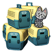 Five purchasable pet carriers icon