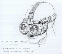 Night-vision goggles concept art (Fallout Tactics)