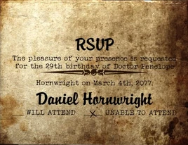 RSVP card