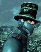 Chinese stealth armor with Lucky shades and Lincoln's hat
