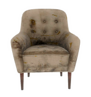 Dirty white armchair