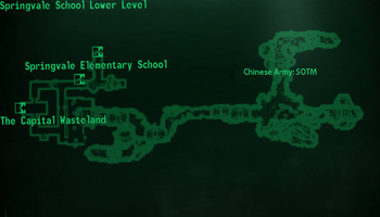 Springvale School lower level map