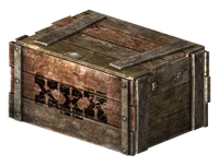 A Wooden Crate (Simply labled "Crate"), identical to an Explosives Crate