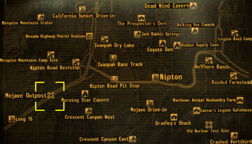 Want to get to new Vegas safely level 1? Just follow the blue line from  Sloan to Neils shack, then head north around the outer canyons to the NCR  shack to get