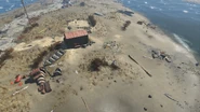 Vista aérea de Nordhagen desde el este