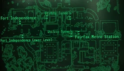 Fairfax Ruins loc map