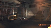 Basement laboratory, power armor area