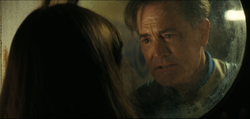 Hank saying goodbye to Lucy
