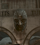 The "mounted" head at Mass Turnpike Exchange