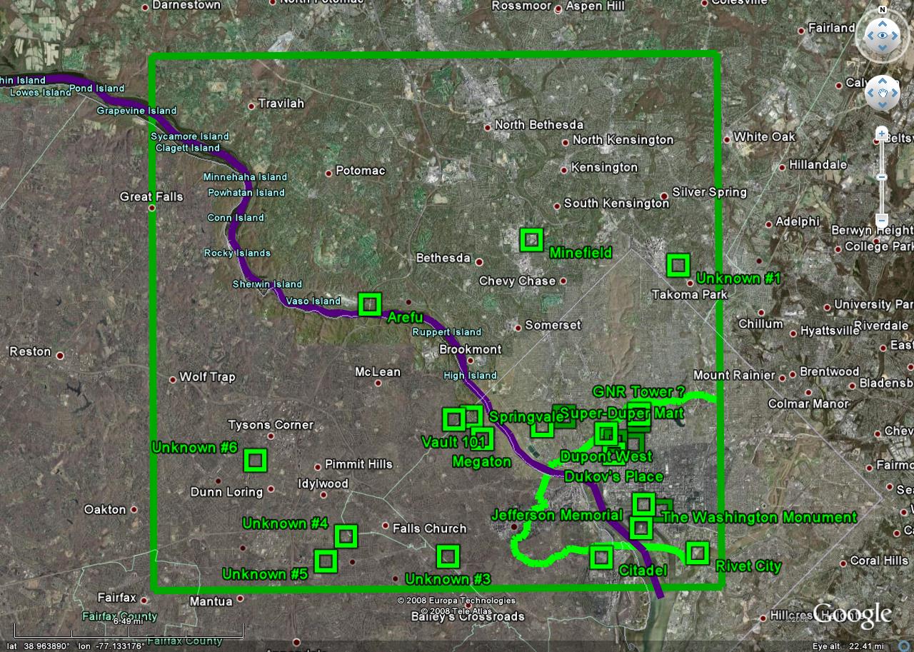 Fallout 3 map vs Fallout New Vegas map - iFunny Brazil