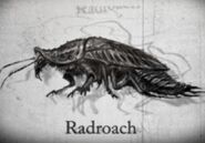 Arte conceptual de una mutaracha en Fallout 3