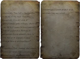 FO76SR Snallygaster note