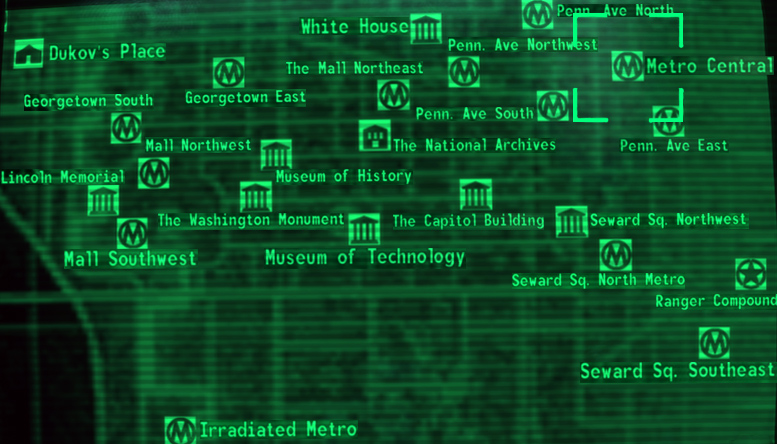 Fallout 3 Metro Map - Fallout Wiki - Neoseeker