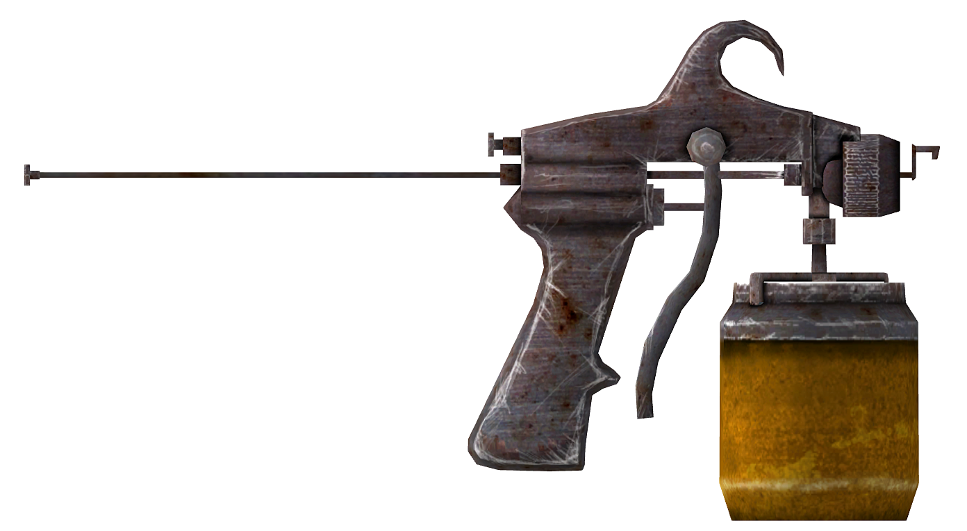 Paint gun. Дротикомет Fallout 3. Пульверизатор Fallout New Vegas. Пистолет дротикомет. Дротикомет фоллаут Нью Вегас.