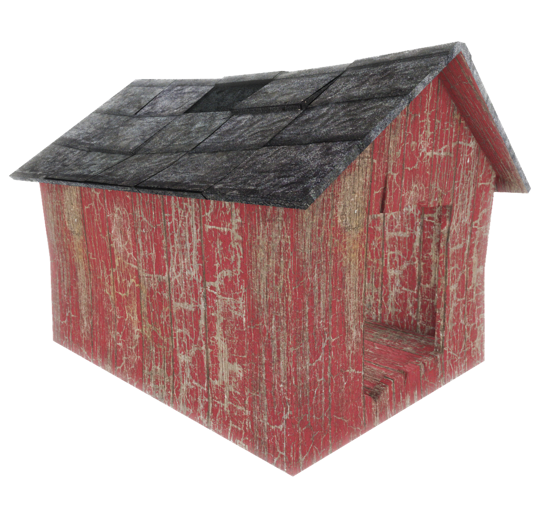 red barn dog house