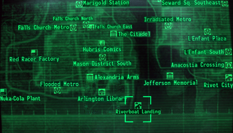 Fallout 3, Point Lookout interactive map