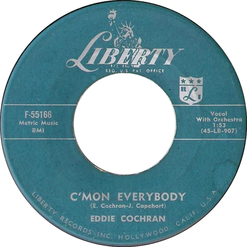 C mon everybody. Eddie Cochran c'mon Everybody год. Our Price records. C'mon.