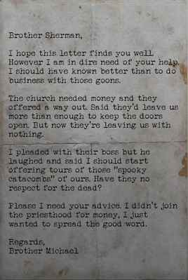 Priest's letter