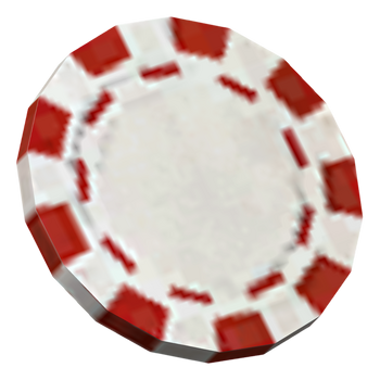 Red casino chip