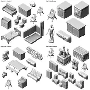 Print at Home - Vault Interior Themed Dressing/Scatter