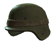 Dirty army helmet