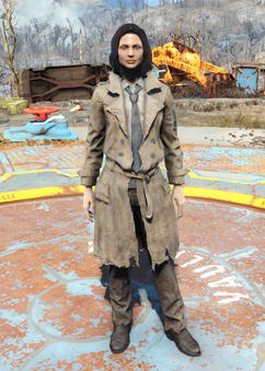 Fo4Faded Trench Coat