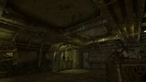 Broken ceiling in Vault 34