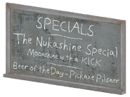 Mentioned on the Nukashine chalkboard