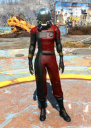 Morgan's space suit female