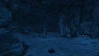 Cateye effect in cave
