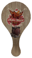 A bladed paddle ball